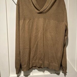 Newton Men's Tan Turtleneck Sweater